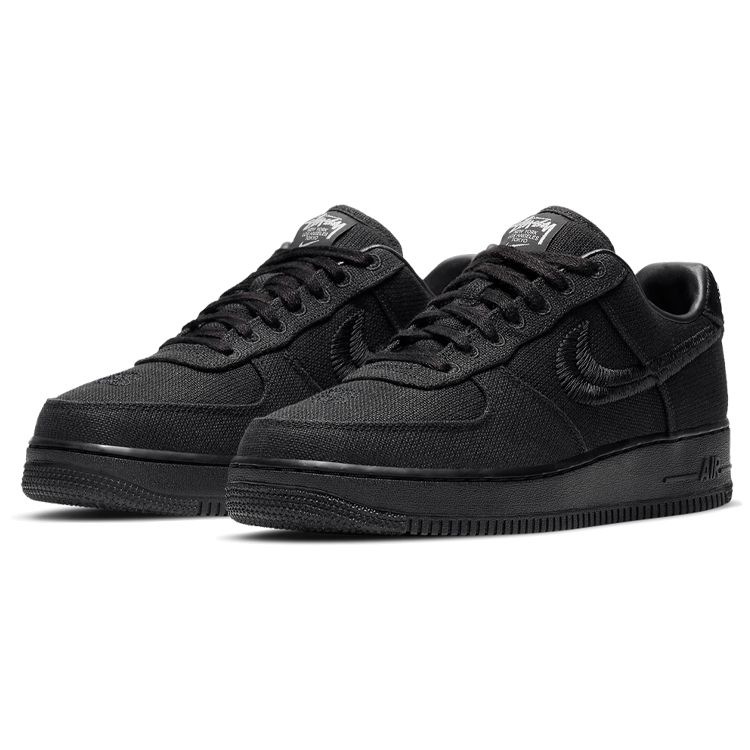 Nike Stussy x Air Force 1 Low Triple Black Unisex-Sneaker CZ9084-001