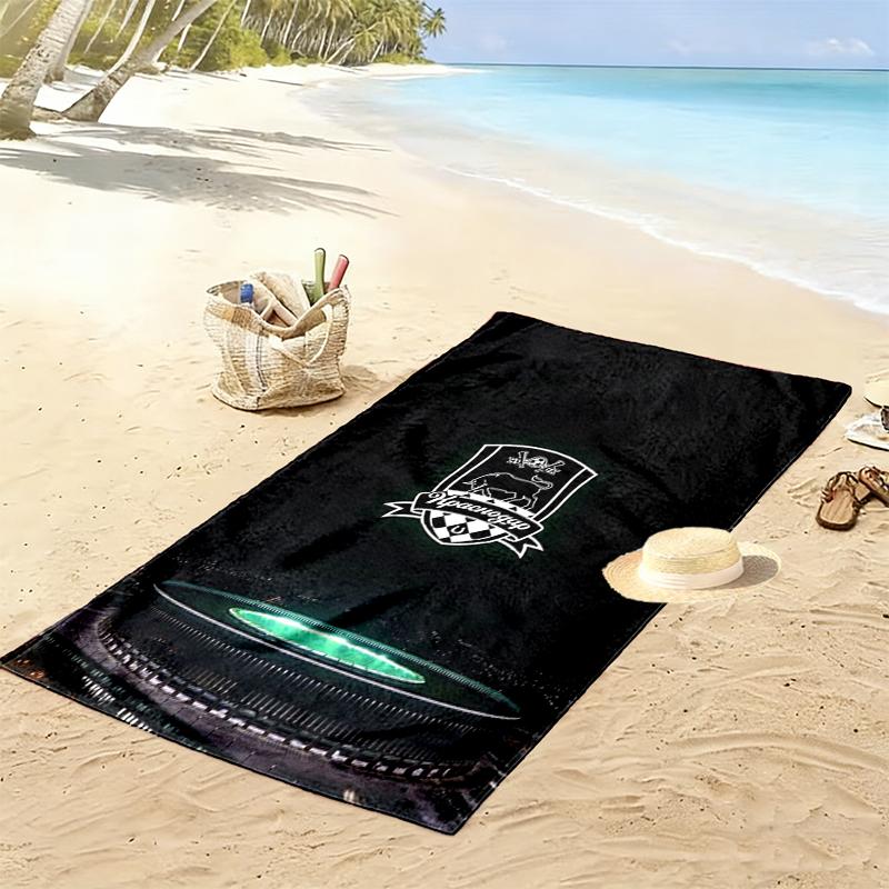 Fc Krasnodar Print Beach Towel, Large Soft Quick Dry Towel for Beach Camping Swimming