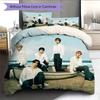 TXT Pattern Bedding Home Decoration Birthday Gift ( 1 duvet cover + 2 pillowcase, without core),fan merchandise.