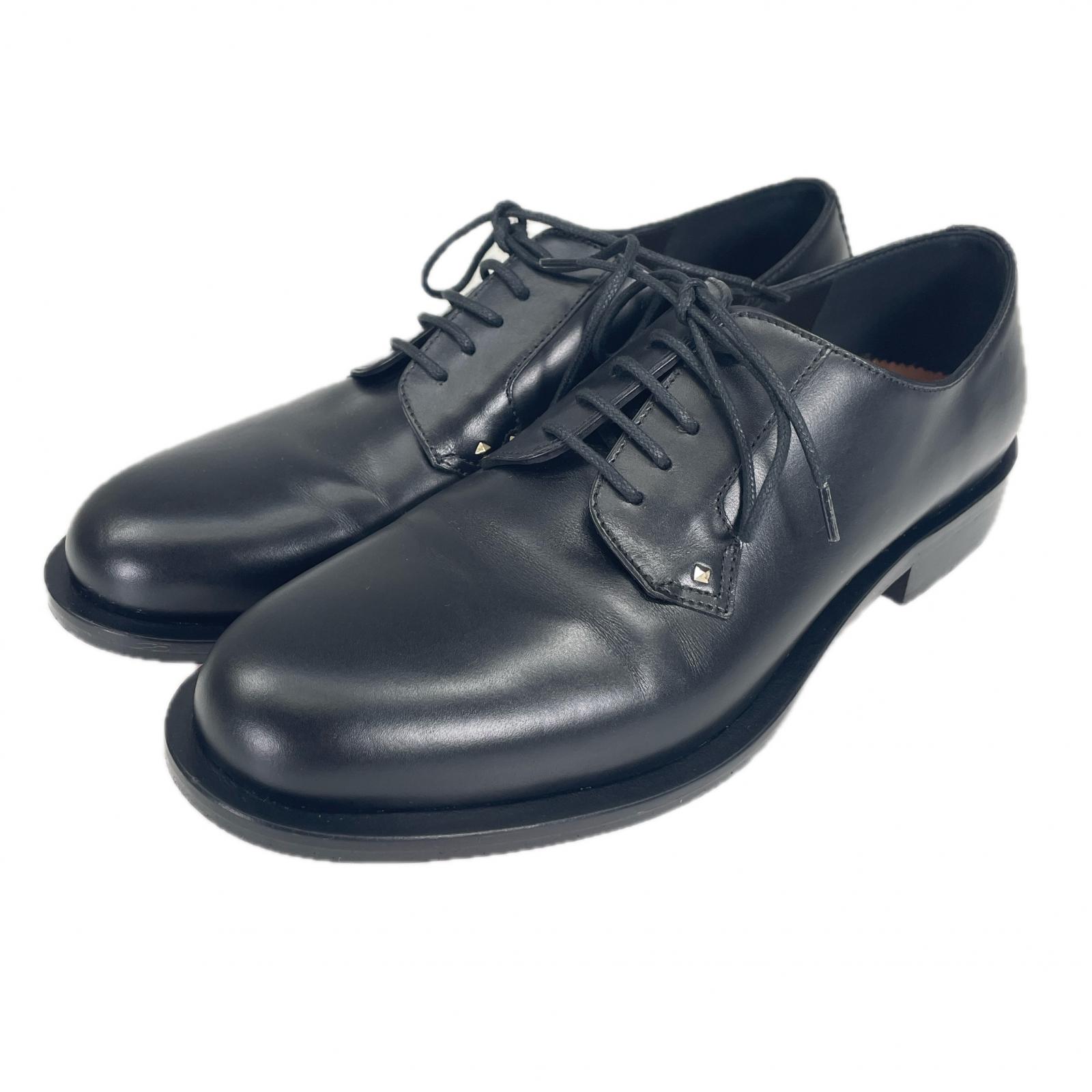Отличные кожаные туфли Valentino Garavani Шипы черная кожа Женские 38 BDJ56RW Б/у