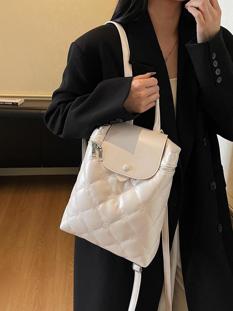 Korean Women's Minimalist Backpack 2025 - Trendy, Large-Capacity Autumn/Winter Handbag & Commuter Bag