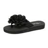 Fashion Women Slippers Flower Decoration Casual Flat Slippers New Summer Sandals Outdoor Beach Shoes Women Flip-flops Home Slides Women