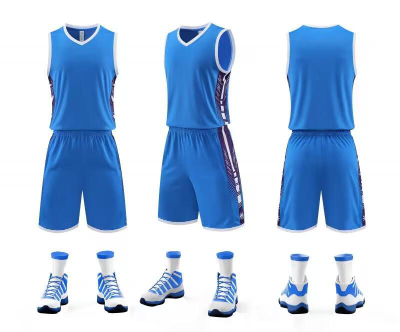 Conjunto de Uniforme de Basquete Masculino para Competição Universitária - Uniforme de Treino Esportivo de Verão