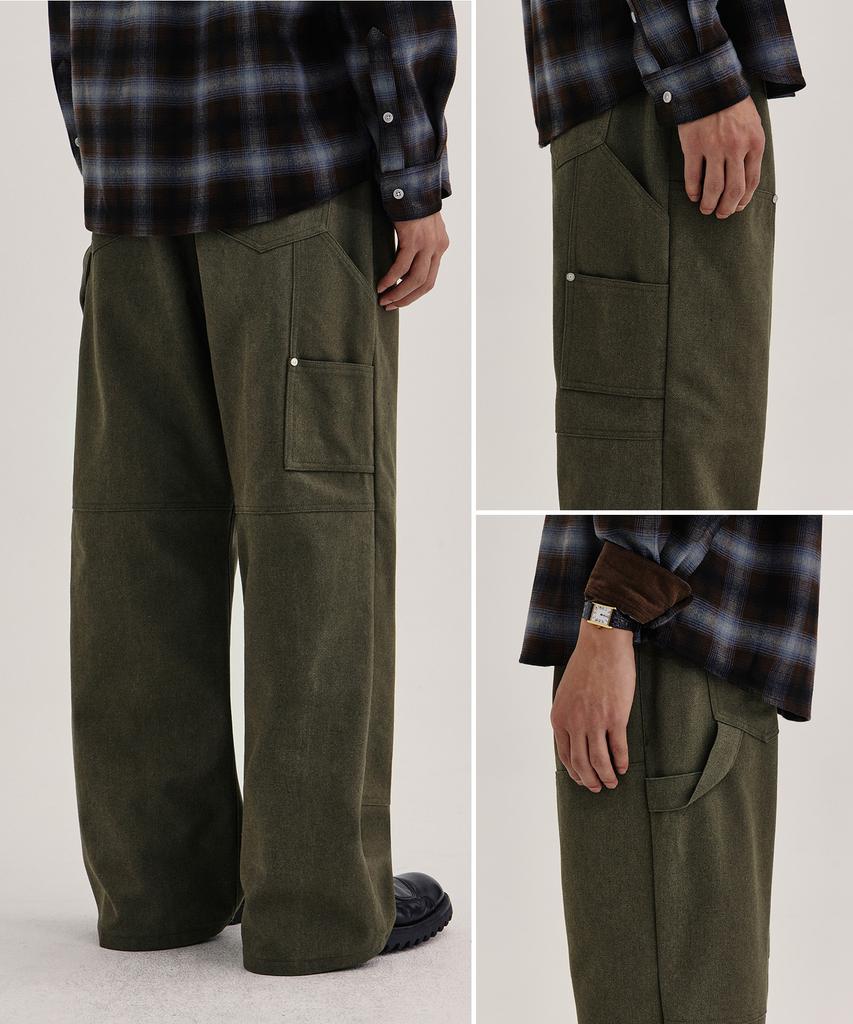 KIIMUIR Vintage Work Carpenter Pants_Khaki