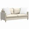 Sofa Cushions 2 pcs White 60 x 60 cm Fabric