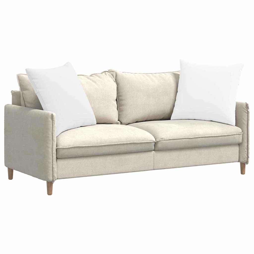 Sofa Cushions 2 pcs White 60 x 60 cm Fabric