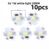 5/10Pcs 16mm 20mm LED Lamp Boards 1W 3W Single Color 5V 12V Warm Neutral White Spotlights Downlights Sunset Lights