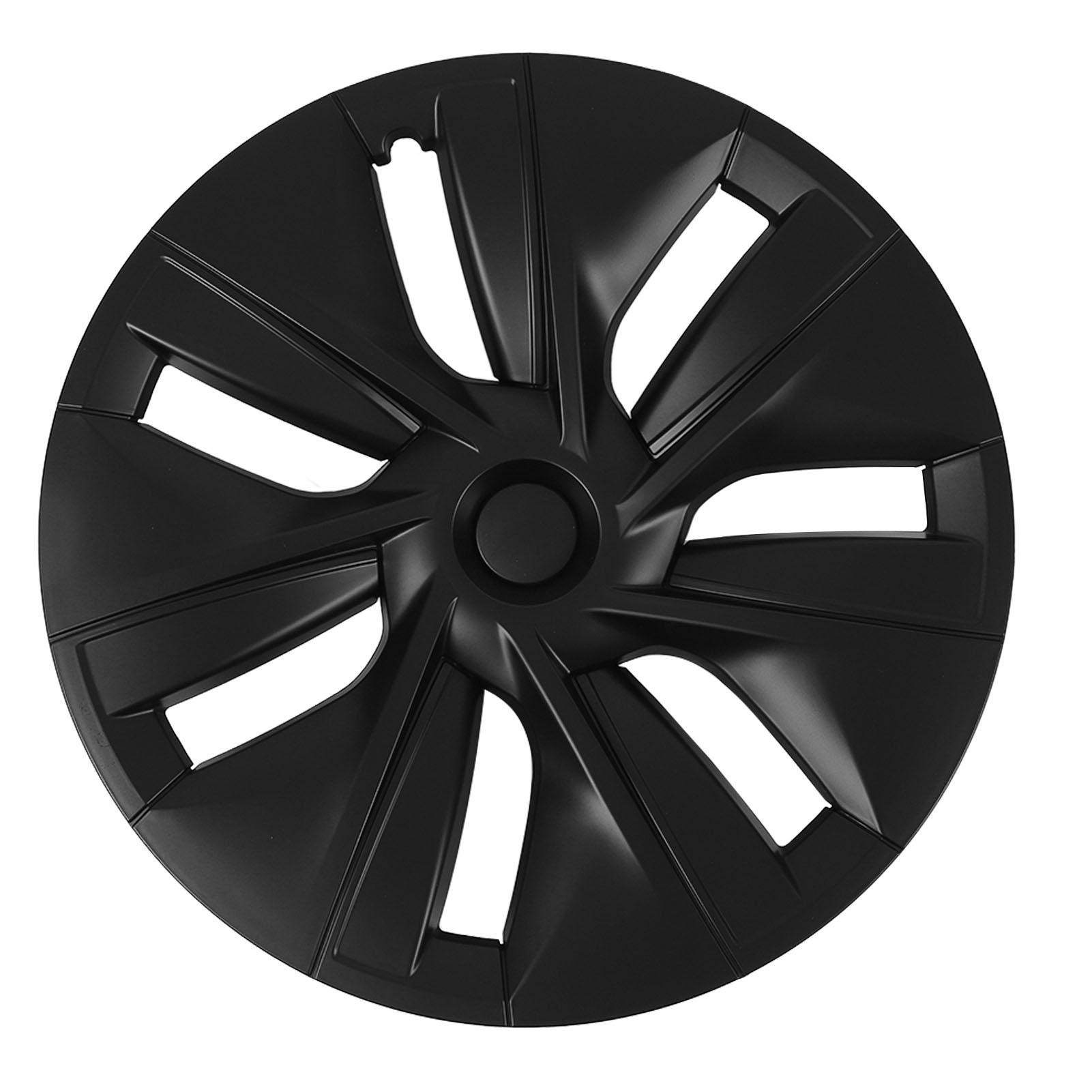 

4 шт. Колпаки на колеса Стильные Прочные Износостойкие 19-дюймовые колпаки Замена для Tesla Model Y 2020–2023 матовый черный