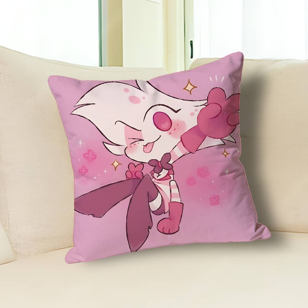 A-Angel D-Dust H-HazbinsS-S Pillow Cases for Bedroom Living Room Sofa Home Decor Polyester Cushion Cover with Zipper