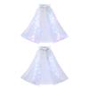 Rainbow Tulle Princess Cape for Kids Glowing Hooded Anna Cloak Dress Up Accessory For Theme Parties Halloween Props
