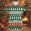 Women's V-Neck Short Sleeve Christmas Print Work Tunic Top with Pockets and Side Slits