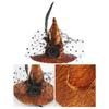 Decorative Pet Witch Hat Stripe Dog Bat Hat Pet Accessories Cat Cosplay Hat  for Photograph