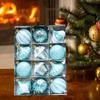 12 Pieces Christmas Tree Ball Ornaments, Hanging Decoration for Xmas Party