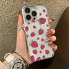 Strawberry Full Print Clear Silicone Case For Iphone 12 14 Plus 11 16 13 17 15 Pro Max Anti-Yellowing Slim Protective Cover