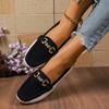 Fashion Plus Size 43 Women's Flat Loafers Spring Autumn New Fashion Color Matching Round Toe Slip on Comfort Casual Shoes Zapatos Mujer