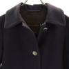 Mackintosh Scottish Wool Stainless Collar Coat 32 Navy Women Used