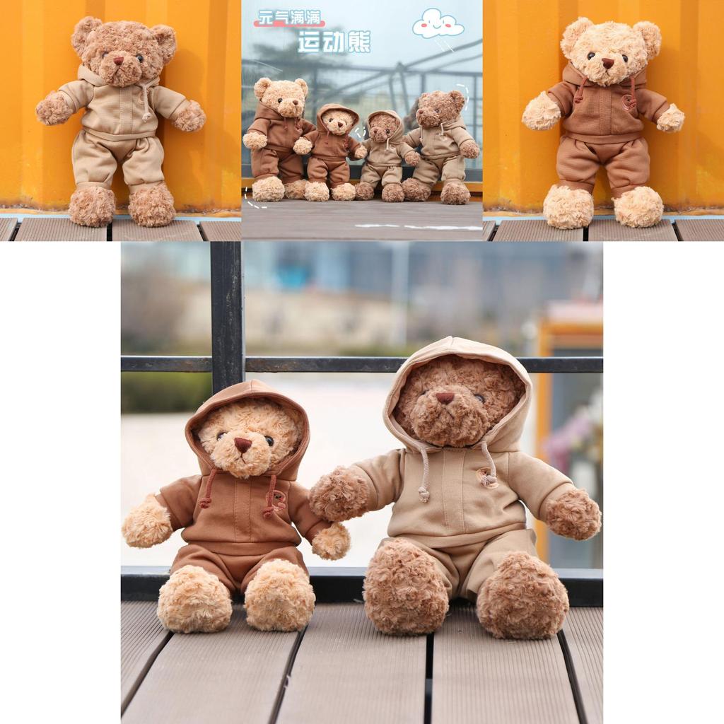 Teddy Bear Plush Toy Cute Sports Bear Sleep Pillow Gift For Girls