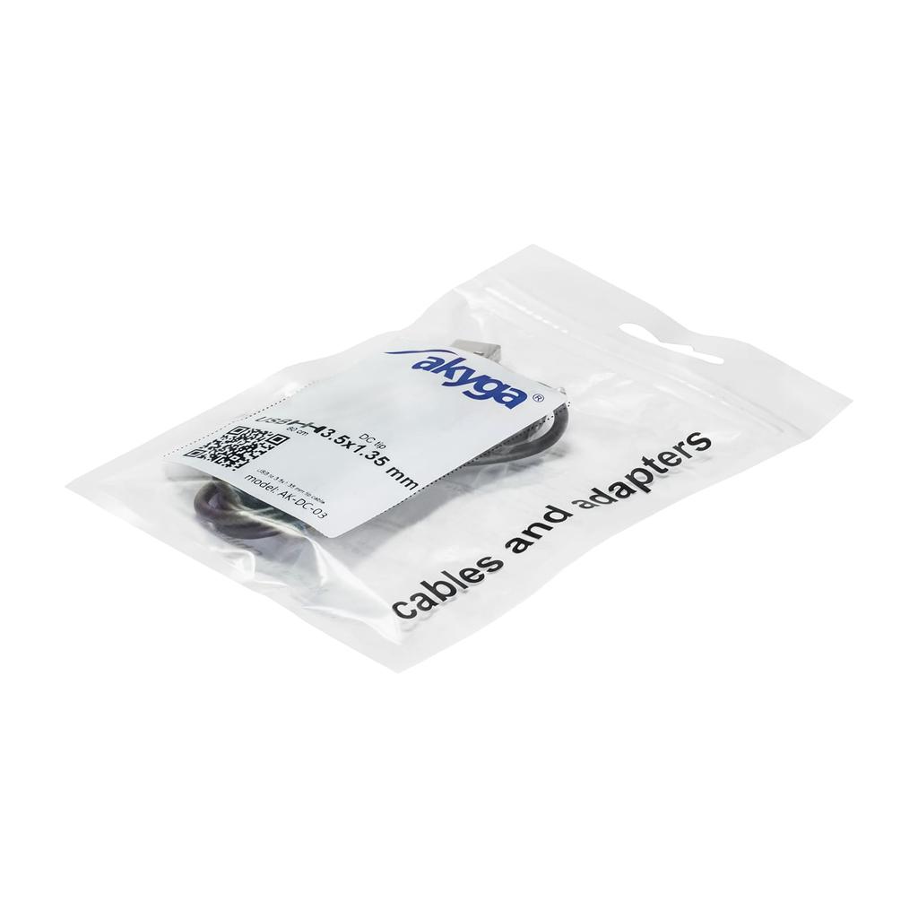 Kabel USB - DC 3.5 x 1.35mm Akyga AK-DC-03 Zasilający Przewód do ładowarki 80cm
