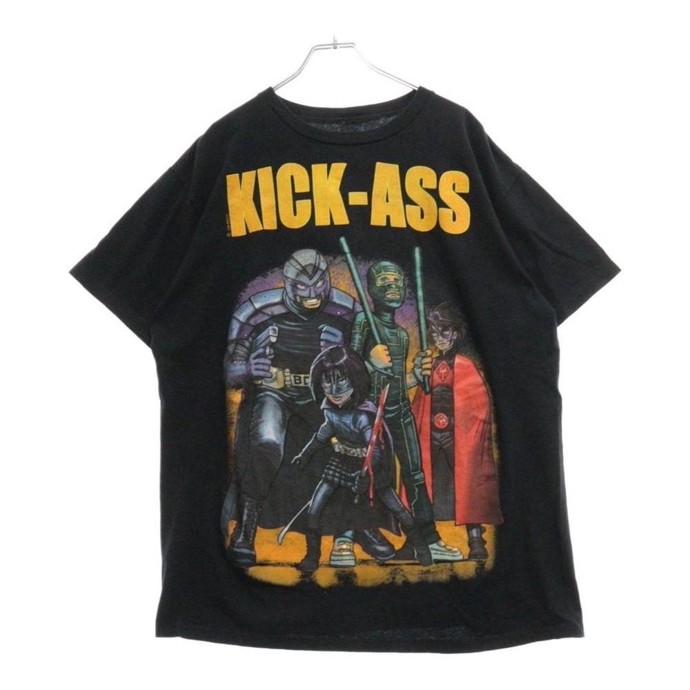 VINTAGE KICK-ASS Kick As Print Short Sleeve T-shirt Black Used 5443e6fc6e7f57<wbr/>6c4 Unisex T-Shirt