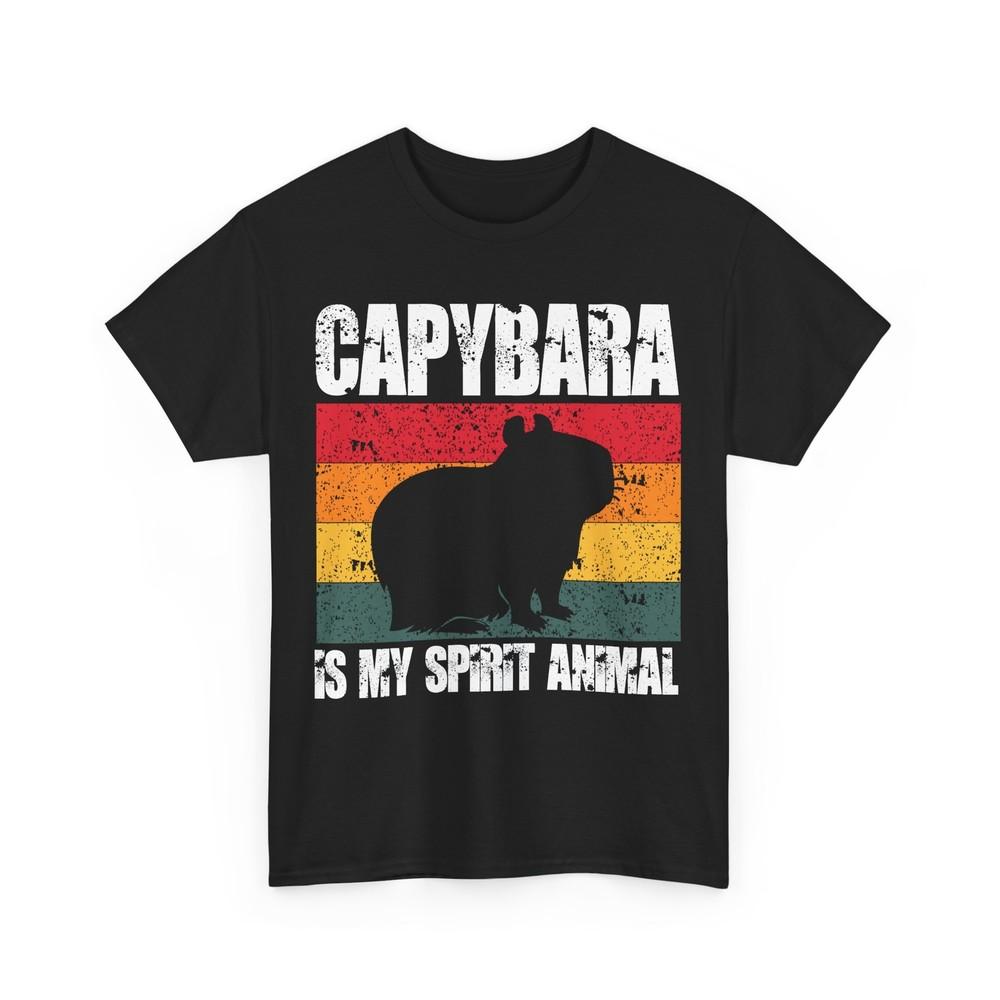 Capybara Is My Spirit Animal Shirt, Capybara Rodents Lovers Vintage T-Shirt Unisex T-Shirt M