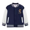 Herbst & Winter Jungen Baseballjacke mit Fleecefutter - Warm, Trendy, Verdickte Oberbekleidung für Kindergarten und Coole Schuluniformen