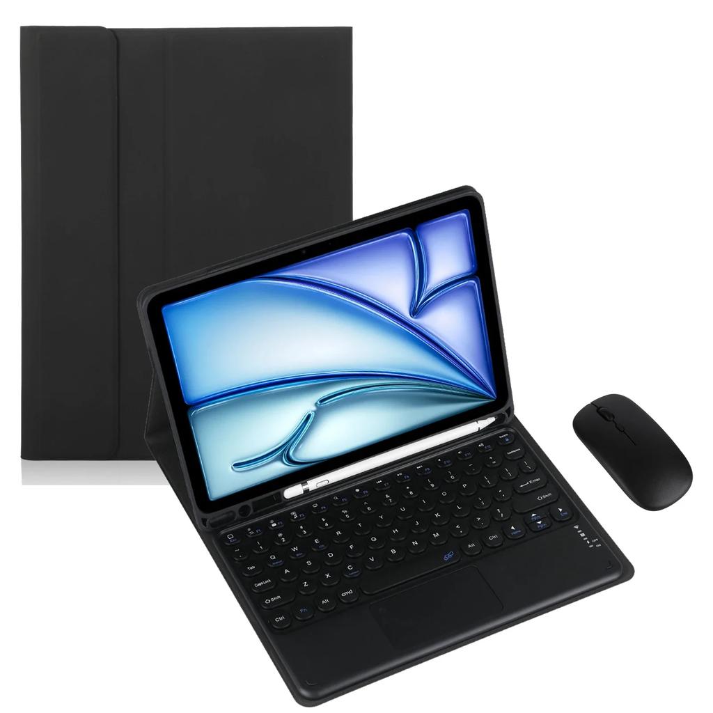 Circular Keyboard Case & Mouse for Samsung Galaxy Tab A8 10.5inch Tablet Spanish/Japanese/Hebrew/Arabic/Ltalian Keyboard Cover