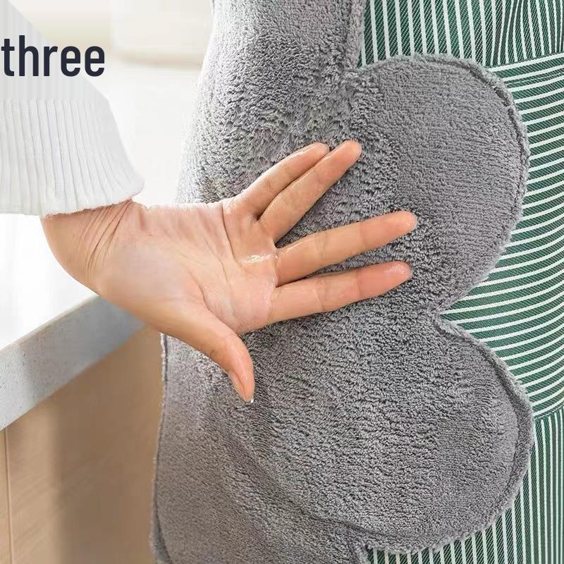 Waterproof Oil-Proof Work Apron with Hand Towel and Waist Belt for Men and Women In the Kitchen