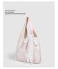 2025 Bow Art Lace One-Shoulder Large Canvas Tote Bag