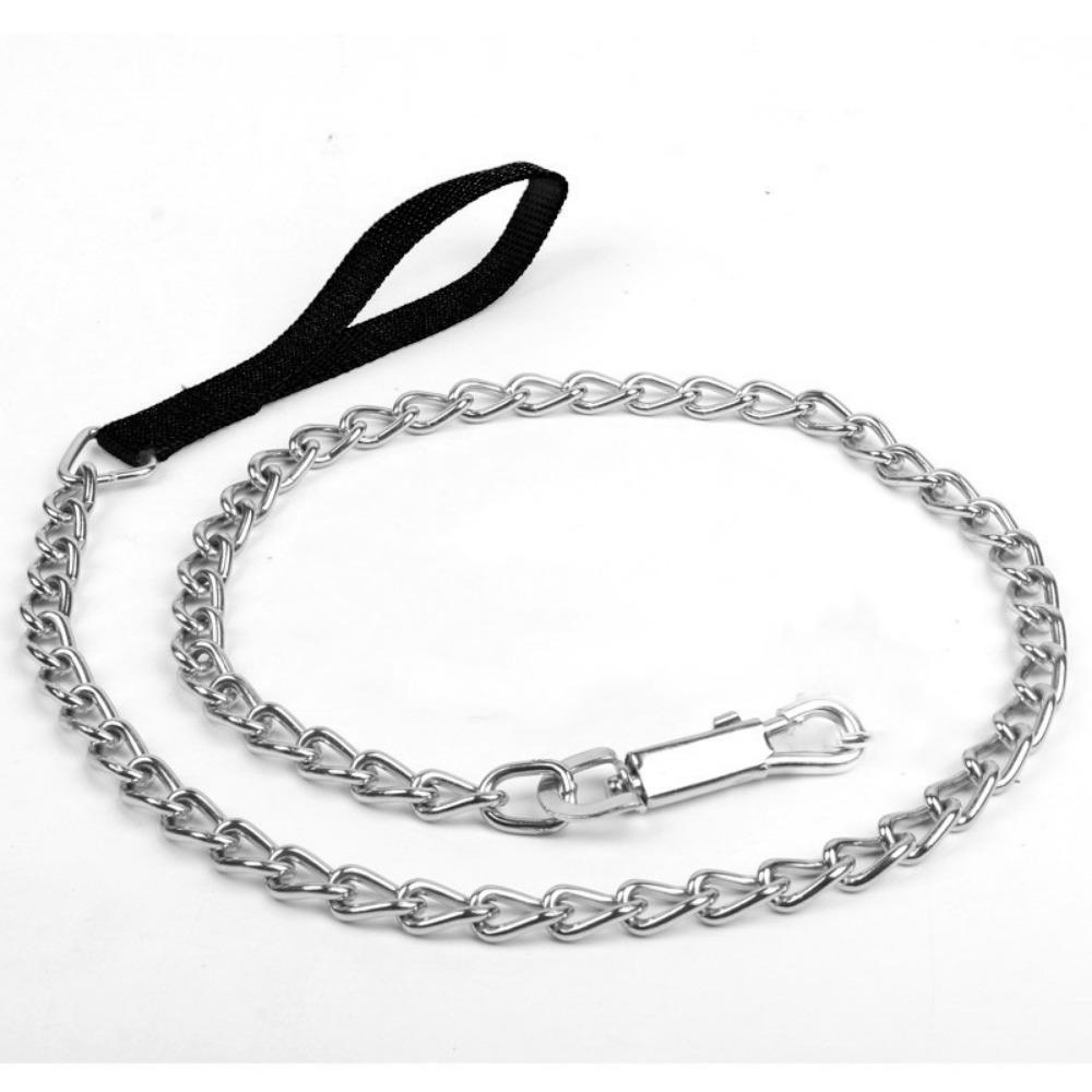 Pet Leash Metal Dog Leash, Iron Chain Dog Leash Iron Buckle Chain Chain Tethered Dog Leash