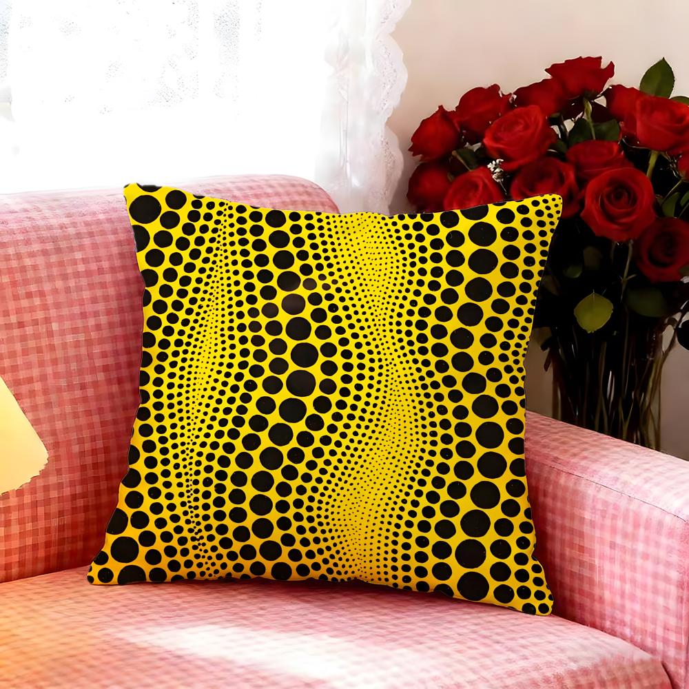 Yayoi Kusama Abstract Art Pumpkin Cushion Cover Premium Soft Pillowcase SkinFriendly  MultiPurpose for Home Office Travel