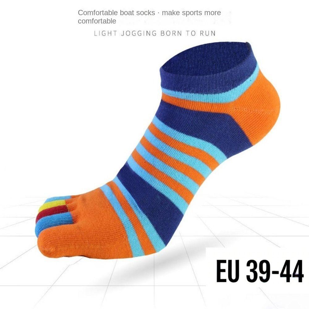 1 Pair of Cotton Five Toe Socks EU39-44 Male Short Socks Comfortable No Show Ankle Socks  Walk