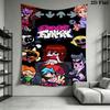 Friday Night Funkin' Pattern Home Decor Tapestry, Wall Hanging, Decorative RV Wall Cloth.XGT0914586