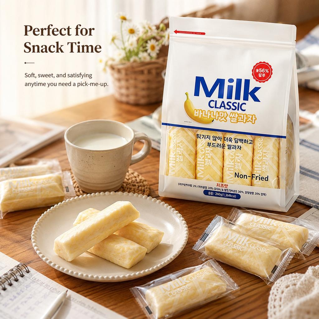 Mik Cracker di Riso alla Banana Classico 240g