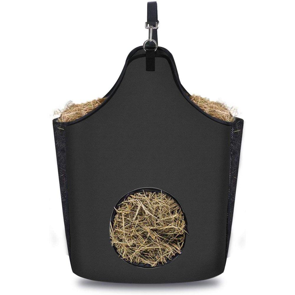 

Мешки для сена для лошадей, Мешки для корма большой емкости, Кормушка для коз, Кормушка для сена с открытым отверстием для медленного кормления