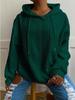 European & American Women's Casual Jacquard Loose Hooded Knit Sweatshirt