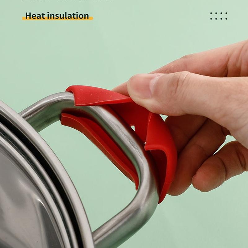 2Pcs Silicone Heat Insulation Oven Mitt Glove Casserole Ear Pan Holder Oven Grip