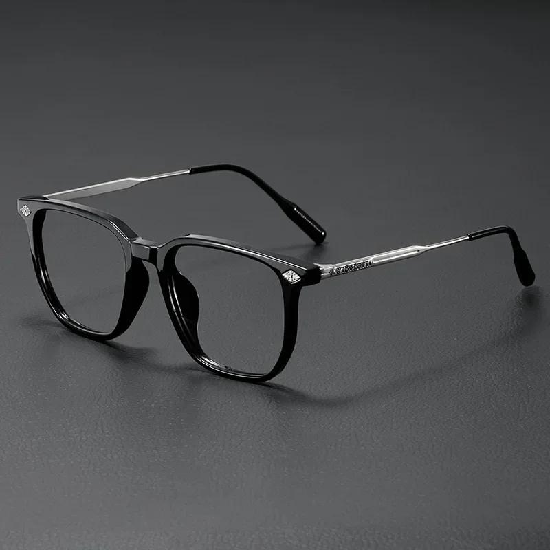 Fashion Optical Glasses Frame Women Anti Blue Light Men Business Large Square Eyeglasses Vintage Prescription Eyewear