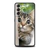 Kawaii Liebe Katze Handyhülle Für Samsung Galaxy S25 Edge S24 S23 S22 S21 Ultra S20 FE 5G S10 S10E S9 Plus Weiche TPU Hülle