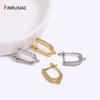 Rhodium/18K Gold Plated Zircon Earring Hooks Earring Making Supplies DIY Women Earring Jewelry Making Accessories Wholesale