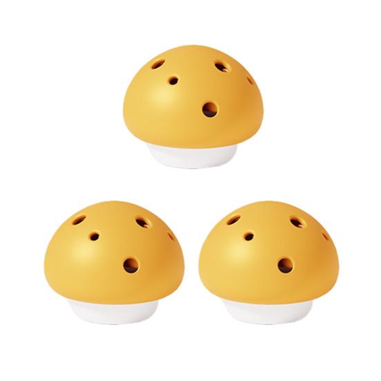 3Pcs Mushroom Odor Removal Box Self-adhesive Home Bathroom Wardrobe Cabinets Air Freshener Deodorization Fragrance Tablets Storage Box