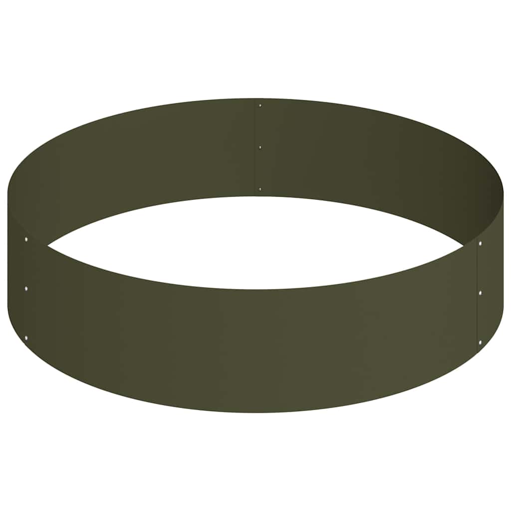 Garden Planter Olive Green 90 X 90 X 20 Cm