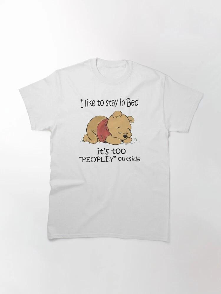 Basic The Boy And Pooh Stay In Bed Classic TShirt Unisex Style S