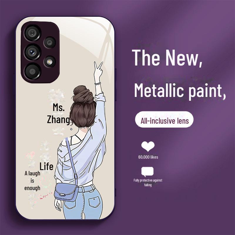 

S11Plus Pro Case: 31 Liquid Styles, Full Coverage Mirror for Samsung S22 Plus фиолетовый