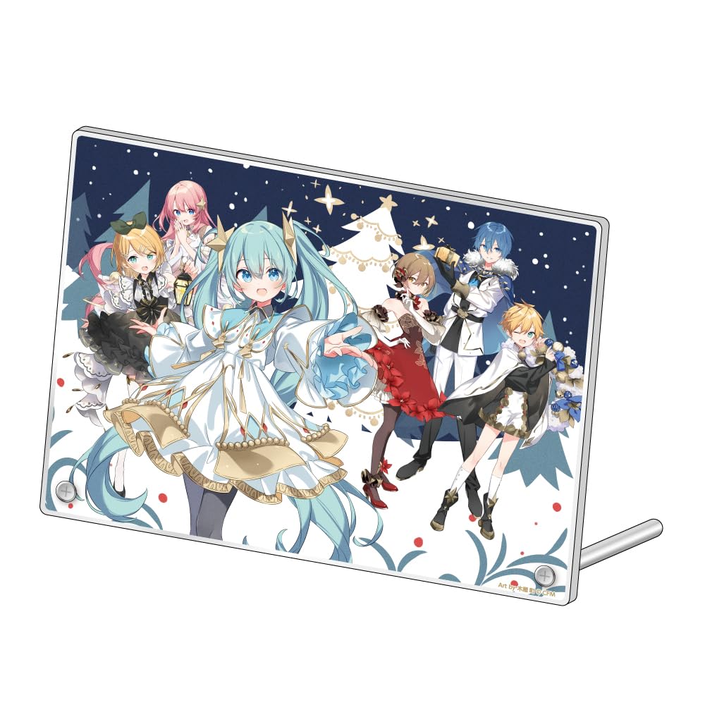

Акриловая художественная подставка Hatsune Miku Xmas SHOP 2023