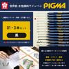 Sakura Pen Pigma Black 01 Set of 3 Millimeter Pens Drafting Pens Cray-Pas Water-Based ESDK01#49(3)