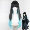 Anime Tokitou Muichirou Cosplay Wig Muichiro Tokito Wig Heat Resistant Synthetic Hair Wigs