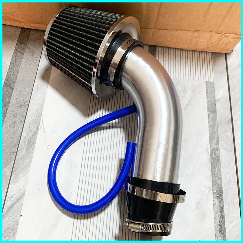 Universal 76mm 3inch Car Modified High Flow Cold Air Intake Air Filter Kit Aluminum Induction Pipe Auto Racing Automotive Parts