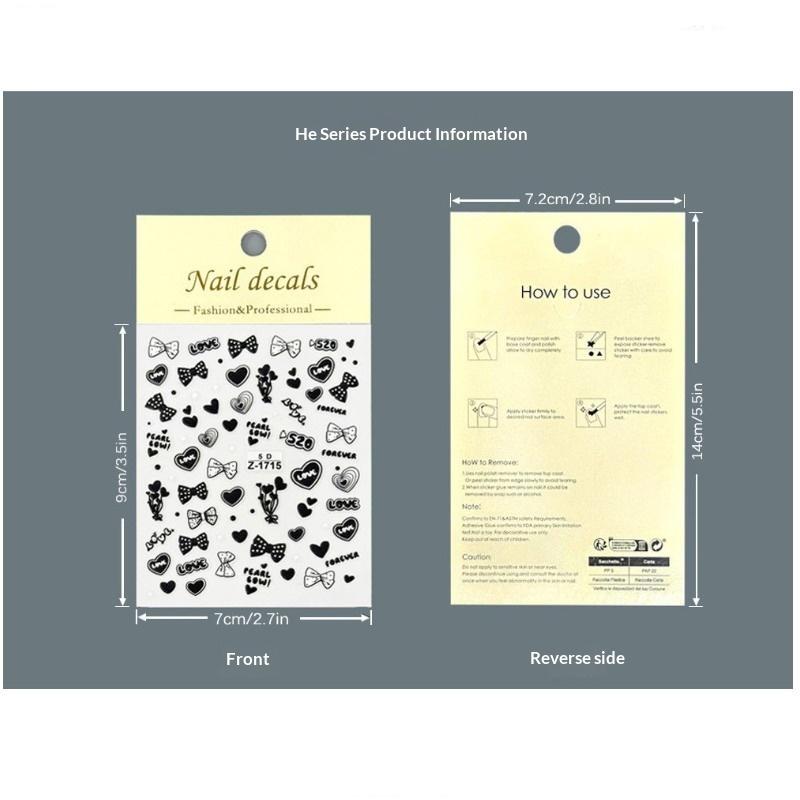 Shiny Bowknot Ribbon Knot Tie Knot Dreamy Fantasy Bright Chic Beauty Self Adhesive 5D Nail Art Sticker Manicure Decal
