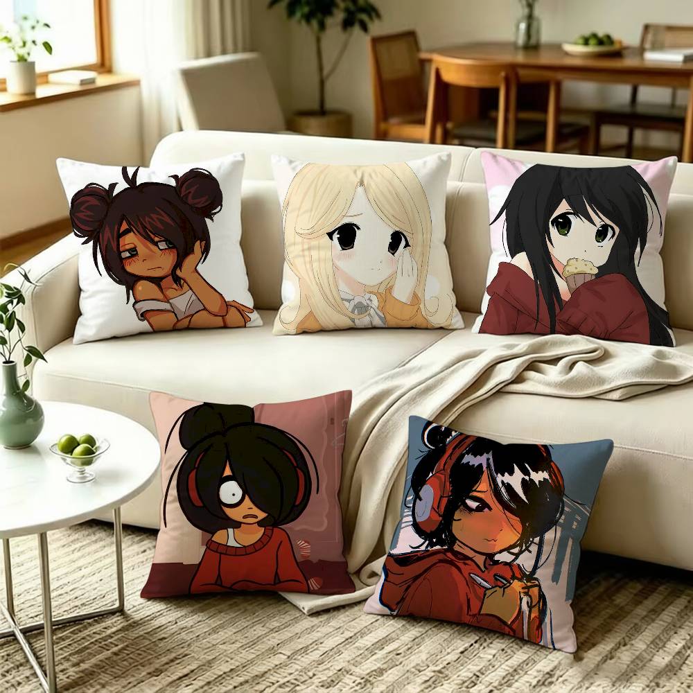 For Maya Mymy Coco O-Ongezellig Square Pillow Case Multi Sizes For Car Home Bedroom Decor Custom Valentine Gifts