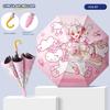 Children's Umbrella for Boys and Girls, Kindergarten and Primary School Students, Cartoon Black Plastic Sun Protection, Dual-Use for Sun and Rain